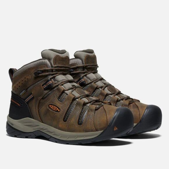 KEEN Utility Mid Flint II Waterproof Soft Toe Work Boots | Men’s 13 | NEW - Picture 1 of 10